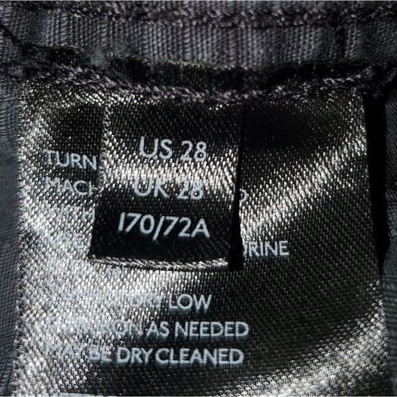 Anthropologie Jennie Ripstop High Rise Cargo Ankle Pant Washed Black Utility 28 - Picture 12 of 14